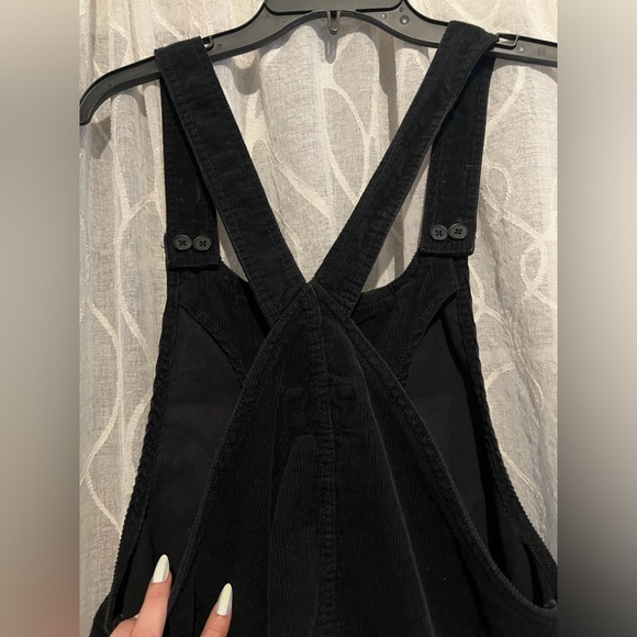 Forever 21 corduroy zipper suspended jumper skirt / dress with pockets L - NWOT - Picture 10 of 10